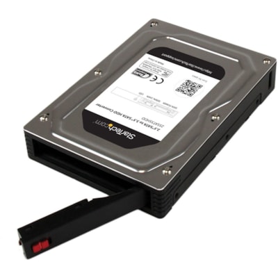 StarTech.com 2.5" to 3.5" SATA Aluminum Hard Drive Adapter Enclosure with SSD / HDD Height up to 12.5mm - Turn a 2.5" SATA HDD/SSD into a 3.5" SATA Drive - 2.5 to 3.5 HDD Adapter - 2.5in HDD Converter - 2.5 to 3.5 SATA Adapter - SATA Hard Drive Converter Enclosure - SATA Converter Enclosure - Use a  to a 3.5inch SATA Drive -2.5 t o 3.5 HDD Adapter -2