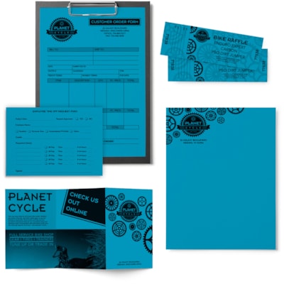 Astrobrights Color Copy Paper - Celestial Blue - Letter - 8 1/2" (215.90 mm) x 11" (279.40 mm) - 24 lb (10886.22 g) Basis Weight - Smooth - Green Seal - Acid-free, Lignin-free - Celestial Blue - 500 / Pack FSC LASER INKJET GUARANTEED CELESTIAL BLUE