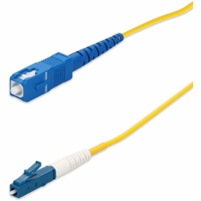 AddOn 15m SC to LC Yellow OS2 Simplex OFNR (Riser-Rated) SMF Fiber Patch Cable - 49.2 ft (15 m) Fiber Optic Network Cable for Network Device - First End: SC Network - Male - Second End: LC Network - Male - Patch Cable - Riser, OFNR - 9/125 µm - Yellow - 1  CABL 