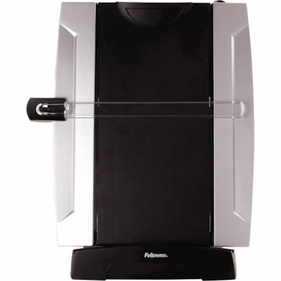 Office Suites(tm) Desktop Copyholder with Memo Board - 15" (381 mm) Height x 10.25" (260.35 mm) Width x 6" (152.40 mm) Depth - Black, Silver BOARD TILTS UP OR DOWN HOLDS UP TO 150 SHEETS DRY ERASE