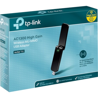 TP-Link IEEE 802.11ac Wi-Fi Adapter for Desktop Computer/Notebook/Media Player/Smart TV - USB - 1.17 Gbit/s - 2.40 GHz ISM - 5 GHz UNII - External  