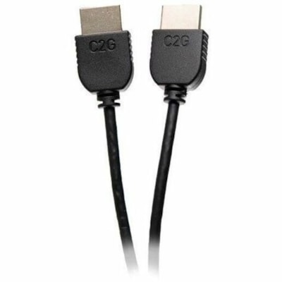 C2G 6ft Ultra Flexible High Speed HDMI Cable w/ Low Profile Connectors - 4K - 6 ft (1.83 m) HDMI A/V Cable for Audio/Video Device, Home Theater System, Computer, Projector, Monitor, HDTV - First End: 1 x HDMI 2.0 Digital Audio/Video - Male - Second End: 1 x 19-pin HDMI 2.0 Digital Audio/Video - Male  