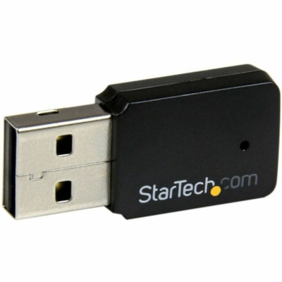 StarTech.com USB 2.0 AC600 Mini Dual Band Wireless-AC Network Adapter - 1T1R 802.11ac WiFi Adapter - Add dual-band Wireless-AC connectivity to a desktop or laptop computer through USB 2.0 - USB 2.0 AC600 Mini Dual Band Wireless-AC Network Adapter - 1T1R 802.11ac WiFi Adapter - 2.4GHz / 5GHz USB Wire  WRLS 