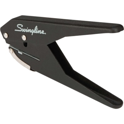 Swingline Low-Force 1-Hole Punch - 1 Punch Head(s) - 20 Sheet - 9/32" (7.11 mm) Punch Size - Black 20 SHEET CAPACITY METAL CONSTRUCTION