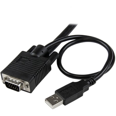 StarTech.com 2 Port USB VGA Cable KVM Switch - USB Powered with Remote Switch - Control two VGA, USB-equipped PCs with a single monitor, keyboard, and mouse peripheral set - 2 Port USB VGA Cable KVM Switch - USB Powered with Remote Switch - KVM with VGA - Dual Port VGA KVM Switch - Two Port VGA USB   PERP 