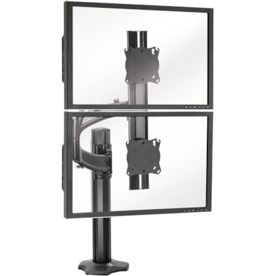 Chief KONTOUR K4G610B Desk Mount for Flat Panel Display - Black - 19" to 24" Screen Support - 90 lb (40823.31 g) Load Capacity - 75 x 75, 100 x 100 - VESA Mount Compatible  Array - K4G610B - Provides an  aesthetic & easily
