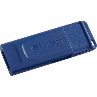 Verbatim 128GB USB Flash Drive - Blue - 128 GB - USB 2.0 Type A - Blue - 5 Year Warranty - 1 Each  USB FLASH DRIVE BUILT-IN MICROBAN