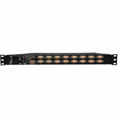 Tripp Lite series NetDirector 16-Port 1U Rack-Mount Console IP KVM Switch w/19 in. LCD - 16 Computer(s) - 19" LCD - 1280 x 1024PS/2 PortUSBVGA - Keyboard120 V AC, 230 V AC Input Voltage - 1U High - Black   PERP 