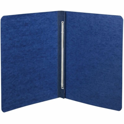 GBC Letter Recycled Report Cover with Fastener - 3" (76.20 mm) Folder Capacity - 8 1/2" (215.90 mm) x 11" (279.40 mm) - 3" (76.20 mm) Fastener Capacity - 20 pt. (7.04 mm) - Pressboard - Dark Blue - 60% Recycled SIDE BINDING - 11" X 8-1/2" DARK BLUE