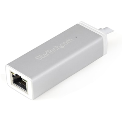 StarTech.com USB-C to Gigabit Ethernet Adapter - Aluminum - Thunderbolt 3 Port Compatible - USB Type C Network Adapter - Use this sleek aluminum converter to add a Gb Ethernet port to a MacBook, Chromebook or laptop with USB Type C - Silver finish makes it the ideal laptop accessory - USB C Gigabit   