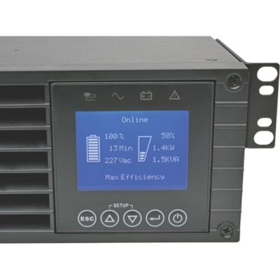 Tripp Lite series SmartOnline SU3000LCD2UHV 3000VA Rack-mountable UPS - 2U Rack-mountable - 5 Minute Stand-by - 230 V AC Input - 230 V AC Output - 2 x NEMA L6-20R, 6 x NEMA 6-15/20R Receptacle(s)  
