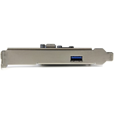 StarTech.com 2 Port USB 3.1 (10Gbps) Card - USB-A 1x External 1x Internal - PCIe USB 3.1 Card with Type-A - PCI Express - Supports UASP - Upgrade your computer to the faster speed of USB 3.1 Gen 2 by adding one external and one internal 10Gbps USB Type-A ports - 2 Port USB 3.1 (10Gbps) Card - USB-A, aster speed of USB 3.1 Gen 2 b y adding one externa