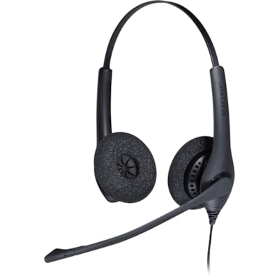 Jabra - BIZ - Casque 1500 - Stéréo - Déconnexion rapide - Filaire - 150 Ohm - 20 Hz à 4,50 kHz - Sur tête - Binaural - Supra-aural - 3,1 pi (0,95 m) Câble - Antibruit - Noir anceling microphone - Headset - Wired - On-Ear - Q