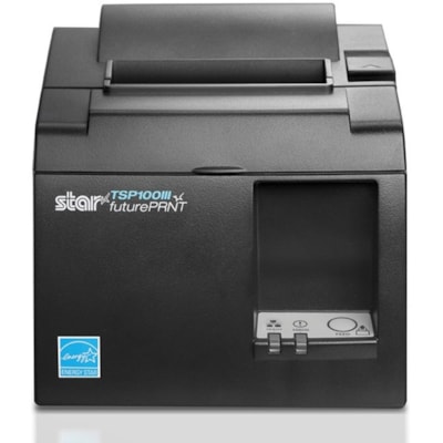Star Micronics Thermal Printer TSP143IIILAN GY US - Ethernet - Locking Paper Chamber - Gray - Receipt Printer - 250 mm/sec - Monochrome - Auto Cutter - Receipt Printer - 250 mm/sec - Monochrome - Auto Cutter  PRNT 