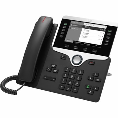 Cisco 8811 IP Phone - Corded - Wall Mountable, Desktop - Charcoal - 5 x Total Line - VoIP - User Connect License, Unified Communications Manager - 2 x Network (RJ-45) - PoE Ports PLATFORM P 