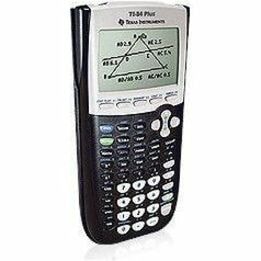 Texas Instruments TI-84 Plus Graphing Calculator - Impact Resistant Cover, Slide-on Hard Case, Battery Backup, Clock, Date, Split Screen Mode, Memory Backup Battery, Programmable - 480 KB, 24 KB - ROM, RAM - 8 Line(s) - 16 Digits - LCD - Battery Powered - 4 x AAA - Black - 1 USB CABLE INCLUDED LINK CABLE 480K FLASH ROM 24K RAM 4AAA