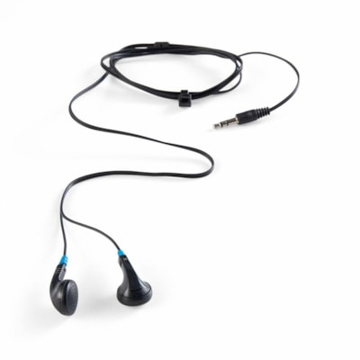 Verbatim Earphone - Stereo - Mini-phone (3.5mm) - Wired - Earbud - Binaural - Black - 1 Each SIMPLE IN-EAR DESIGN EXCEPTIONAL STEREO SOUND