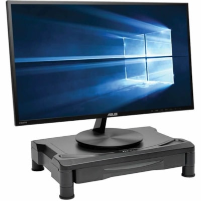 Tripp Lite series Universal LCD Monitor/Printer Riser with Storage Drawer - Up to 4.7" Screen Support - 39.68 lb (18000 g) Load Capacity - 11.99" (304.55 mm) Height x 40" (1016 mm) Width x 30.40" (772.16 mm) Depth - Desktop - Plastic - Black   STND 