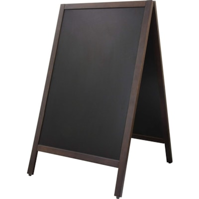 Quartet Double-Sided Sidewalk Chalkboard Sign - 17" (431.80 mm) Width x 29" (736.60 mm) Height - 1 Each 20"X40" DOUBLE SIDED SIGNAGE 17" X 29" CHALKBOARD SURFACE