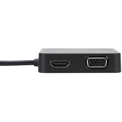 Targus USB-C DisplayPort Alt-Mode Travel Dock  - for Projector, TV - USB Type C - 2K, 4K - 2048 x 1152, 4096 x 2160 - 1 x USB 3.0 - 1 x USB Type-A Ports - Network (RJ-45) - 1 x HDMI Ports - HDMI - VGA - Black - Thunderbolt - Wired - Gigabit Ethernet - Windows, macOS, Android, Linux, ChromeOS   DOCKING STATING 