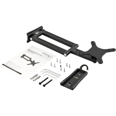 StarTech.com Wall Mount Monitor Arm, Dual Swivel, Supports 13'' to 34" (33.1lb/15kg) Monitors, VESA Mount, TV Wall Mount, TV Mount - Save space by wall-mounting your monitor and maximize viewing w/ the swiveling extension arm - Wall Mount Monitor Arm - Dual Swivel - For Monitors & Flat-Screen TVs 13  MNT 