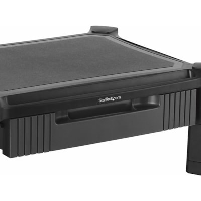 Élévateur d'écran Hauteur réglable StarTech.com - Jusqu'à 32 po Support d'écran - 22 lb (9979,03 g) Capacité de charge - 6,60 po (167,64 mm) Hauteur x 17,10 po (434,34 mm) Largeur - Bureau, Table - Plastique - Noir  STND 