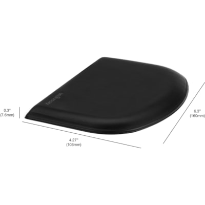 Kensington - Repose-poignet pour souris/pavé tactile à profil bas ErgoSoft - hauteur de 0,30 po (7,62 mm) x largeur de 6,30 po (160,02 mm) x profondeur de 4,27 po (108,46 mm) Dimension - Gel, Caoutchouc - Vente au détail - 1 ERGONOMIST APPROVED ULTRA-SOFT FEEL