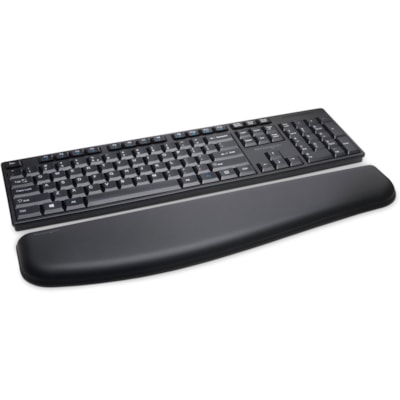 Kensington Pro Fit Low-Profile Wireless Keyboard - Wireless Connectivity - RF - USB Interface - QWERTY Layout - Computer - PC, Windows - Membrane Keyswitch - Black  WRLS KYBD 