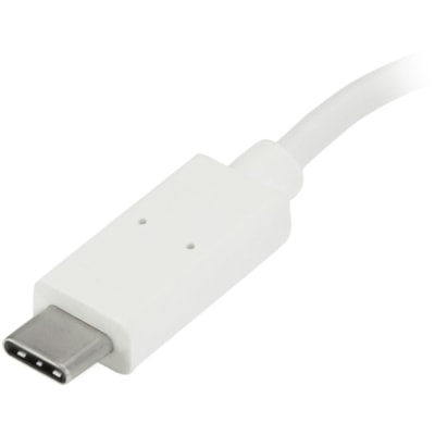 StarTech.com 4 Port USB C Hub with 1x USB-C & 3x USB-A (SuperSpeed 5Gbps) - USB Bus Powered - Portable/Laptop USB 3.0 Type-C Hub - White - Portable 4 Port USB-C hub - USB Type-C laptop to 3 USB-A/1 USB-C - SuperSpeed 5Gbps (USB 3.0/USB 3.1/3.2 Gen 1) - USB bus powered draw up to 15W (3A/5V) total sh B Type-C laptop to 3 USB-A/1 U SB-C - SuperSpeed 5G