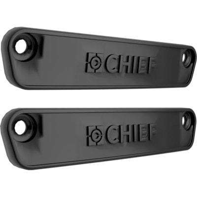 Chief Fusion Horizontal Row End Cap - Black P KIT 