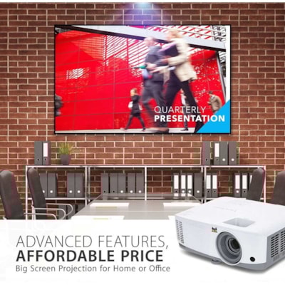 ViewSonic PA503S 3D Ready DLP Projector - 4:3 - Portable - 800 x 600 - Front, Ceiling - 576p - 4500 Hour Normal Mode - 15000 Hour Economy Mode - SVGA - 22,000:1 - 4000 lm - HDMI - USB - 3 Year Warranty  PROJ 