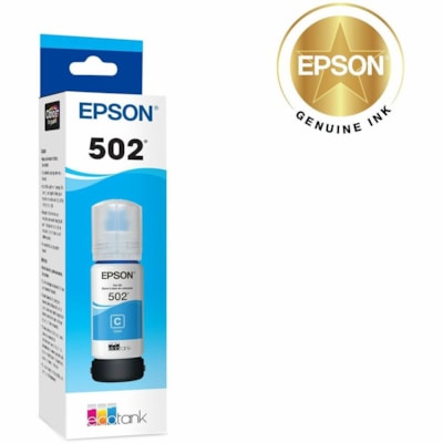 Epson T502, Cyan Ink Bottle - Inkjet - Cyan SOR 