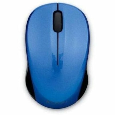 Verbatim Silent Wireless Blue LED Mouse - Blue - Blue LED/Optical - Wireless - Radio Frequency - Blue - USB Type A - Scroll Wheel - 3 Button(s) - 1 Each COLOR - BLUE 