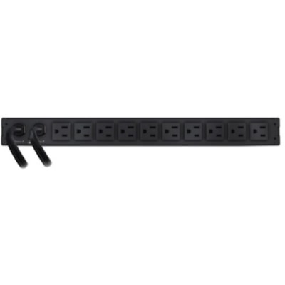 APC by Schneider Electric Rack ATS, 100/120V, 15A, 5-15 in, (10) 5-15R Out - 10 x NEMA 5-15R - 1.44 kW - 120 V AC - 15 A  