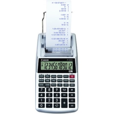 Canon P1-DHV 3 Printing Calculator - Silver - Metal TAX CALCULATION_ CURRENCY CONV DOUBLE CHECK FUNCTION