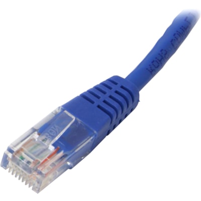 StarTech.com 75 ft Blue Molded Cat5e UTP Patch Cable - Category 5e - 75 ft - 1 x RJ-45 Male - 1 x RJ-45 Male - Blue ed Pair (UTP) - Male Left Gend er - Male Right Gend