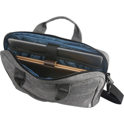 Lenovo T210 Carrying Case for 15.6" Notebook, Book - Gray - Water Resistant - Polyester Body - Handle, Luggage Strap - 15.75" (400 mm) Height x 11.81" (300 mm) Width x 2.17" (55 mm) Depth  CASE 