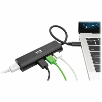 Tripp Lite series - Hub USB U460-004-4AB - USB Type C - Externe - 4 Port(s) USB - 4 Port(s) USB 3.1 - PC, Mac Hub - USB Type-C (USB-C) to (x 4) USB-A  Aluminum