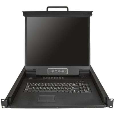 StarTech.com 16 Port Rackmount KVM Console w/ Cables - Integrated KVM Switch w/ 19" LCD - 1U LCD KVM Drawer 50000 MTBF - USB + VGA Support - Rackmount KVM Console w/ 19in Active Matrix TFT LCD Monitor / 1280 x 1024 / 16 Port VGA KVM Switch / 1U LCD KVM Drawer / Set of 6ft Cables / Full Keyboard / Tr  CPNT 