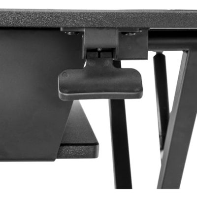 StarTech.com Sit Stand Desk Converter - Keyboard Tray - Height Adjustable Ergonomic Desktop/Tabletop Standing Desk - Large 35"x21" Surface - Sit-stand desk converter w/large 35.4x20.9in area - Height adjustable standing desk (6.3-22in from desk) - Assembled - Ergonomic stand up workstation w/ adjust  ACCS 