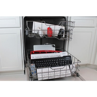 Seal Shield Silver Seal Glow Waterproof Keyboard Long Cable - Cable Connectivity - USB Interface - English (US) - QWERTY Layout - White Long Cable - SSWKSV207GL\ - 10 0% waterproof & dish