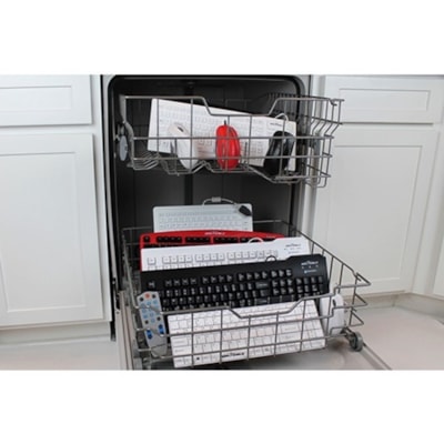 Seal Shield Silver Seal Glow Waterproof Keyboard Long Cable - Cable Connectivity - USB, PS/2 Interface - 104 Key(s) - English (US) - QWERTY Layout - Windows, Mac - Membrane Keyswitch - Black lit Keyboard w/ Key Locking Fu nction (Long Cable)