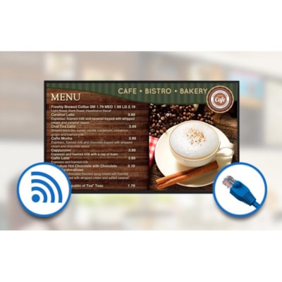 ViewSonic CDE8600 Digital Signage Display - 85.60" (2174.24 mm) LCD 1.40 GHz - 2 GB - 3840 x 2160 - Direct LED - 400 cd/m² - 2160p - HDMI - USB - Serial - Wireless LAN - Ethernet - Android - Black - Energy Star  MNTR 