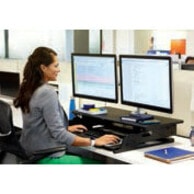 3M Precision Standing Desk - Up to 24" Screen Support - 45 lb (20411.66 g) Load Capacity - 6.20" (157.48 mm) Height x 42" (1066.80 mm) Width x 23.20" (589.28 mm) Depth - Medium Density Fiberboard (MDF) - Black 42 IN X 23.2 IN BLACK
