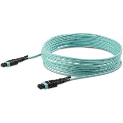 StarTech.com 5m (16.4ft) MTP(F)/PC OM3 Multimode Fiber Optic Cable, OFNP Plenum, 50/125µm, 40G, Low Insertion Loss, MPO Fiber Jumper Cord - 5m (16.4ft) MTP(F)/PC to MTP(F)/PC OM3 Fiber Cable; 40 Gbps; 50/125µm Core; Bandwidth: 2000MHz·km at 850nm w/ VCSEL source; Outer Diameter: 3.0mm; O )/PC OM3 Fiber Cable; 40 Gbps;  50/125um Core; Band