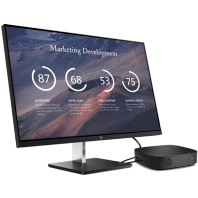 HP t430 Desktop Slimline Thin Client Celeron N4000 Dual-core (2 Core) 1.10 GHz - 2 GB RAM DDR4 SDRAM - 16 GB Flash UHD Graphics 600 - Gigabit Ethernet - HP Smart Zero - HDMI - DisplayPort - Network (RJ-45) - 4 Total USB Port(s) - 3 USB 2.0 Port(s) - USB Type-C - 45 W  