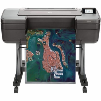 HP Designjet Z6 PostScript Imprimante grand format à jet d'encre - 24 po (609,60 mm) Largeur d'impression - Couleur - 6 Couleur(s) - 916 pi²/h (85,10 m²/h) Vitesse de couleur - 2400 x 1200 dpi - USB - Ethernet - Papier en rouleau, Papier photo, Papier beaux-arts, Papier adhésif TPLOT 