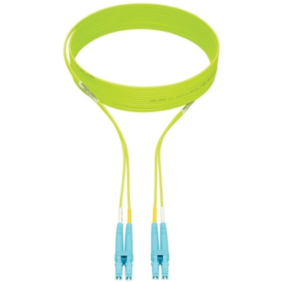 Tripp Lite series N820-03M-OM5 Fiber Optic Duplex Patch Network Cable - 10 ft (3.05 m) Fiber Optic Network Cable for Network Device - First End: 2 x LC Network - Male - Second End: 2 x LC Network - Male - 100 Gbit/s - Patch Cable - 50/125 µm - Lime Green 5 LC LC 50 100GB 3M 