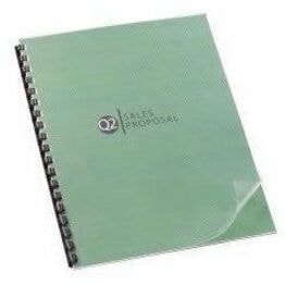 GBC Design View Letter Presentation Cover - 8 1/2" (215.90 mm) x 11" (279.40 mm) - 0.9 pt. (0.32 mm) - Poly, Plastic - Frost - 25 Piece SIZE 8 1/2 X 11" CLEAR VIEW BINDING COVER