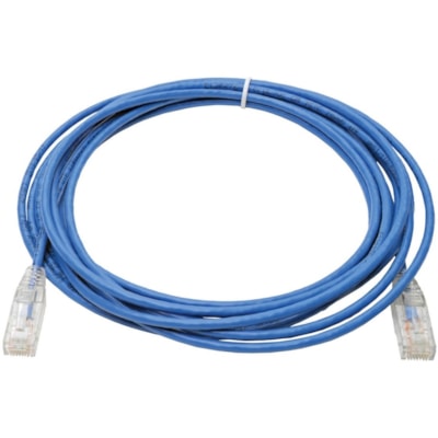 Tripp Lite series Cat6 UTP Patch Cable (RJ45) - M/M, Gigabit, Snagless, Molded, Slim, Blue, 15 ft. - 15 ft (4.57 m) Category 6 Network Cable for Network Device, Printer, Photocopier, Router, Server, Computer, Modem, Switch, Workstation - First End: 1 x RJ-45 Network - Male - Second End: 1 x RJ-45 Ne isted Pair (UTP) - Male Left G ender - Male Right G